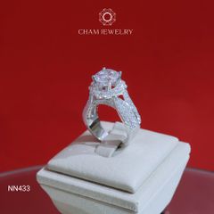 Nhẫn NN433 CHAM JEWELRY, Chủ 8.5mm (Barcode TNN962).