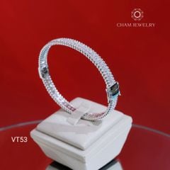 Vòng Tay VT53 CHAM JEWELRY, Vòng Full Đá Bản 6.0mm (Barcode CV7410)