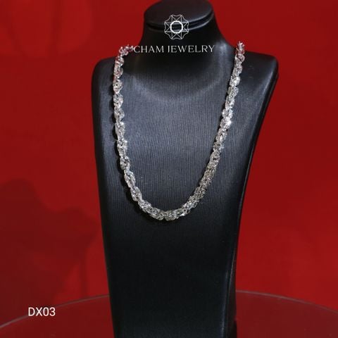 Dây Xoắn DX03 CHAM JEWELRY, Xoắn Vuông 4.0mm Cao Cấp (Barcode TDBC384-NDLV04).