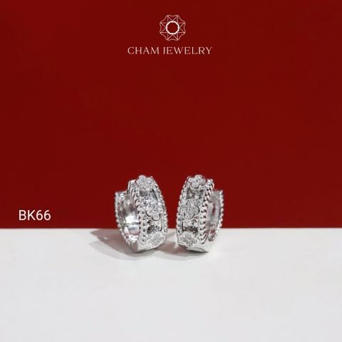 Hoa Tai BK66 CHAM JEWELRY, Hoa Tai Khoen Kiểu (Barcode CB206255).