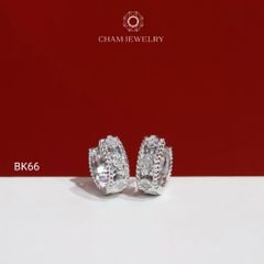 Hoa Tai BK66 CHAM JEWELRY, Hoa Tai Khoen Kiểu (Barcode CB206255).