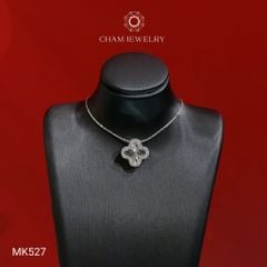 Mặt Dây Chuyền MK527 CHAM JEWELRY, Mặt Cỏ 4 Lá 12.0mm (Barcode TMX322-CM207509).