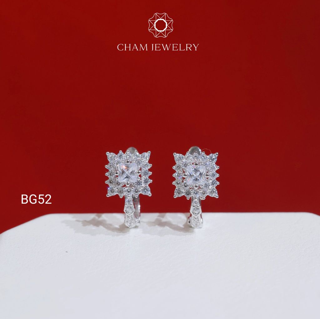 Hoa Tai CHAM JEWELRY BG52, Chủ 3.0mm (Barcode TBG1094).
