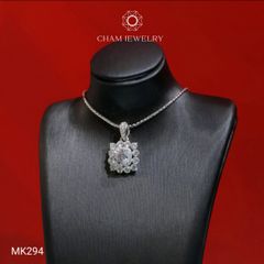 Mặt Dây Chuyền MK294 CHAM JEWELRY, Vuông Chủ 6.0mm.