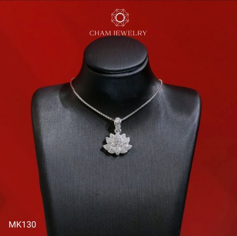 Mặt Dây Chuyền MK130 CHAM JEWELRY, Mặt Hoa Sen (Barcode TMA1560)