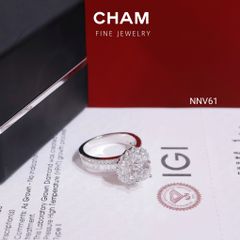 Nhẫn Nữ NNV61 Vàng 10k Chủ 5.4 Kim Cương Lab Grown Diamond