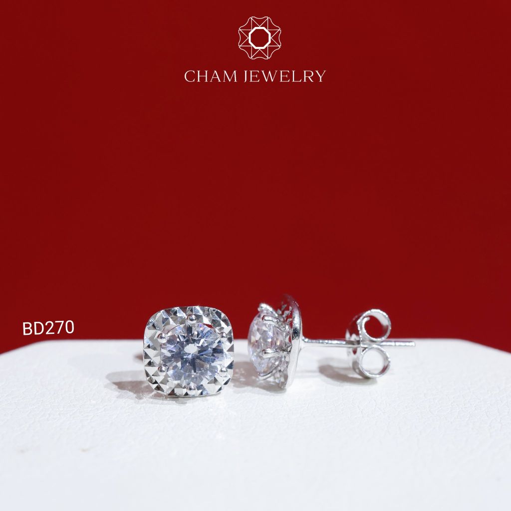 Hoa Tai BD270 CHAM JEWELRY , Chủ 5.5mm (Barcode TBD895).