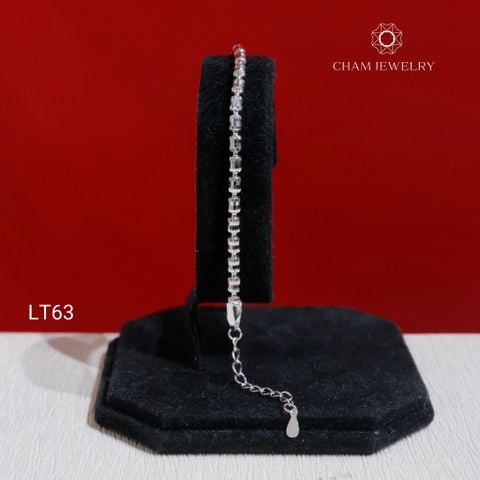 Lắc Tay LT63 CHAM JEWELRY, Lắc Tay Bi Ý 3.0mm (Barcode CDYT852).