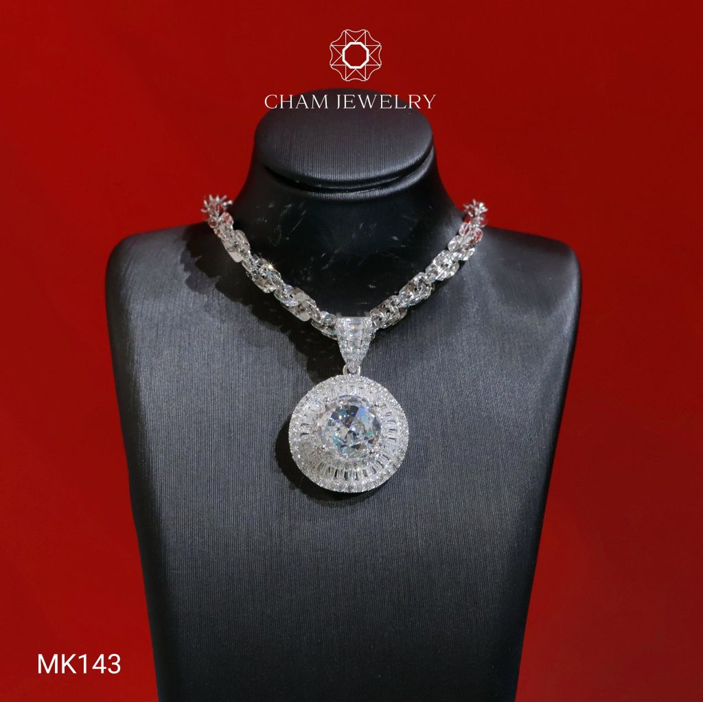 Mặt Dây Chuyền MK143 CHAM JEWELRY, Mặt Đá Nam Phi Chủ 10.0mm (Barcode TMA1391)