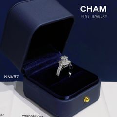 Nhẫn Nữ NNV87 Vàng 10k Chủ 5.4mm Kim Cương Lab Grown Diamond (Barcode DNU18)