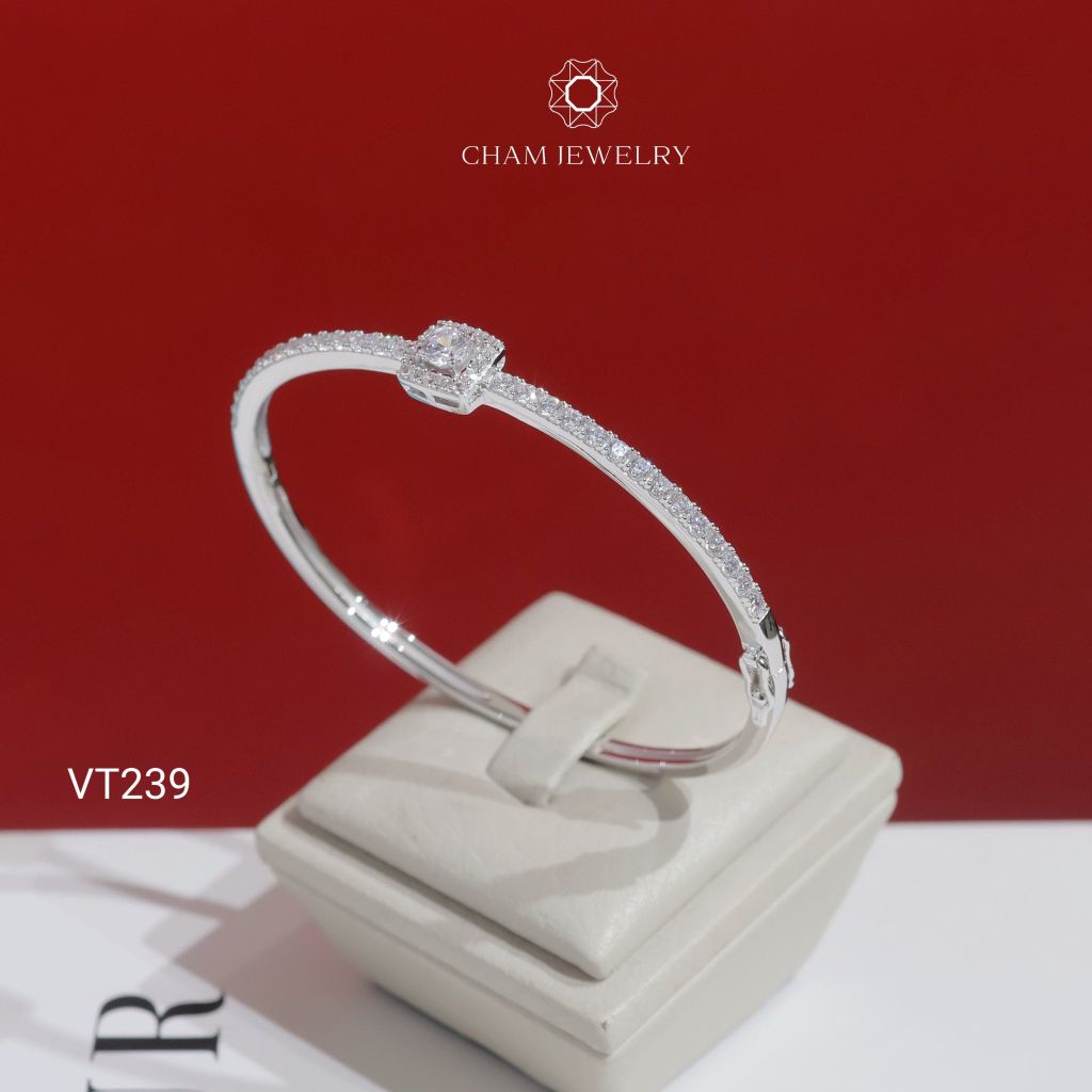 Vòng Tay VT239 CHAM JEWELRY, Chủ 4.0mm (Barcode TV223).