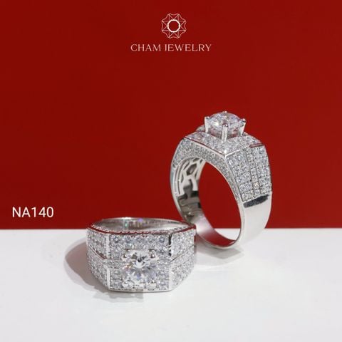 Nhẫn Nam NA140 CHAM JEWELRY, Chủ 7.0mm (Barcode PNH08).
