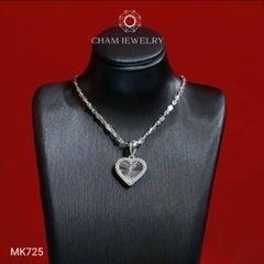Mặt Dây Chuyền MK725 CHAM JEWELRY, Mặt Trái Tim, Bản 10.0mm (Barcode TMA1805).