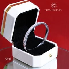 Vòng Tay CHAM JEWELRY VT09, Full Đá Bản 5.0ly (Barcode TVB120V-TV181-CV8003).