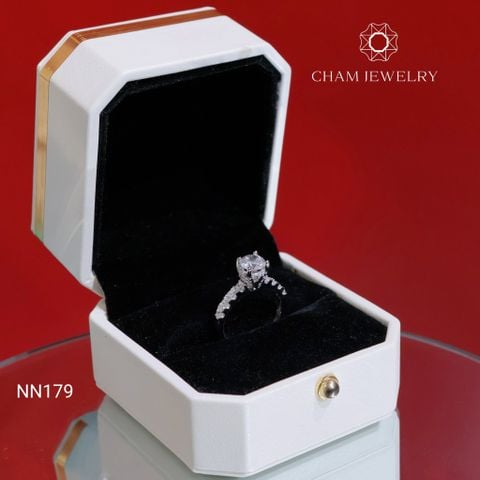 Nhẫn NN179 CHAM JEWELRY, Chủ 6.0mm (Barcode TNN1796).