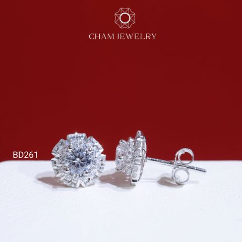 Hoa Tai BD261 CHAM JEWELRY , Chủ 4.5mm (Barcode TBD1288).