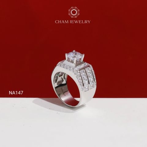 Nhẫn Nam NA147 CHAM JEWELRY, Chủ 7.5mm ( TNNA451 ).