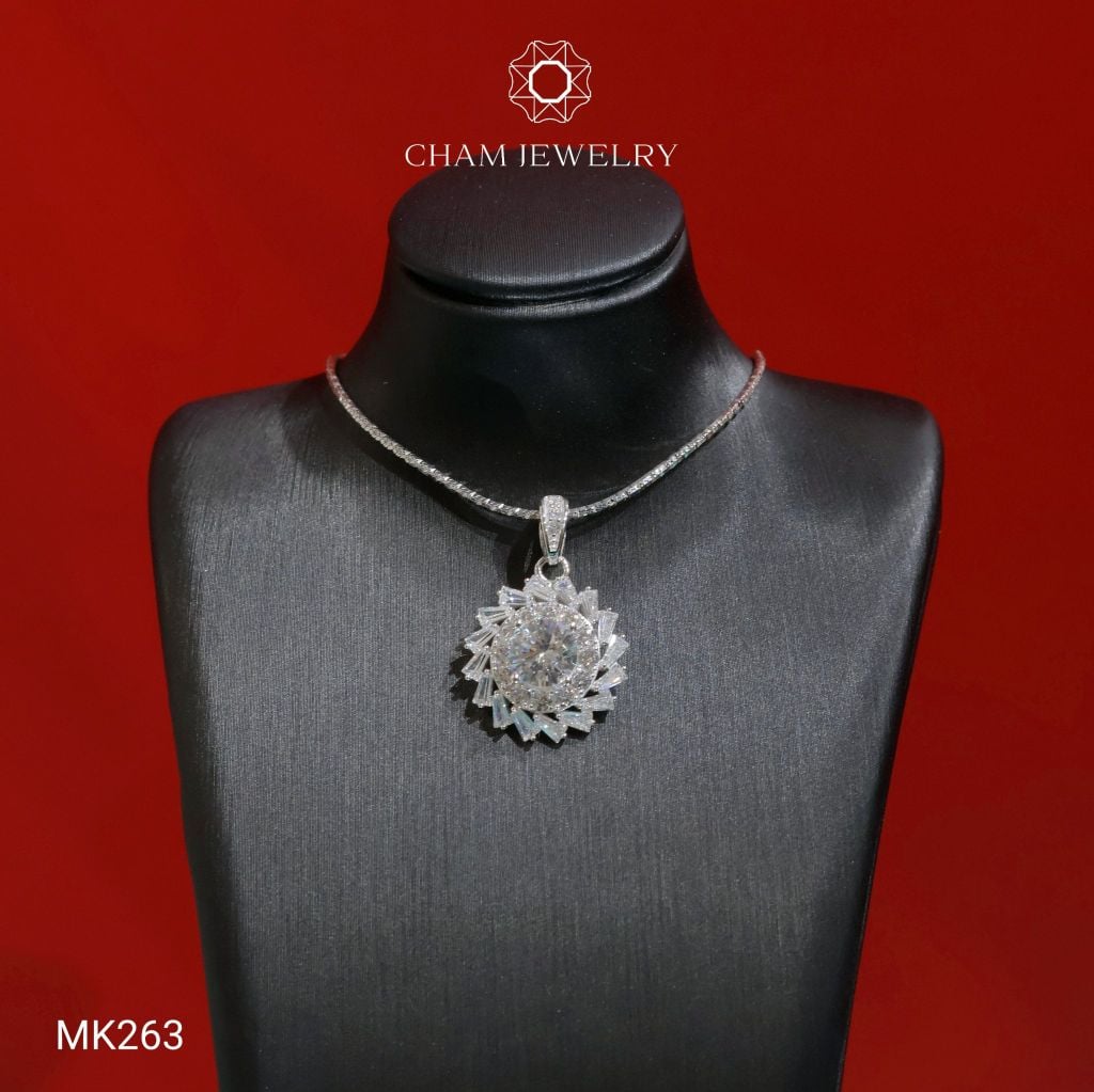 Mặt Dây Chuyền MK263 CHAM JEWELRY, Chủ 6.5mm (Barcode TMA1960)