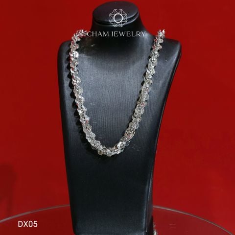 Dây Chuyền CHAM JEWERY DX05, Dây Xoắn Mắt Mèo, Bản 6.0mm (Barcode TDBC800).