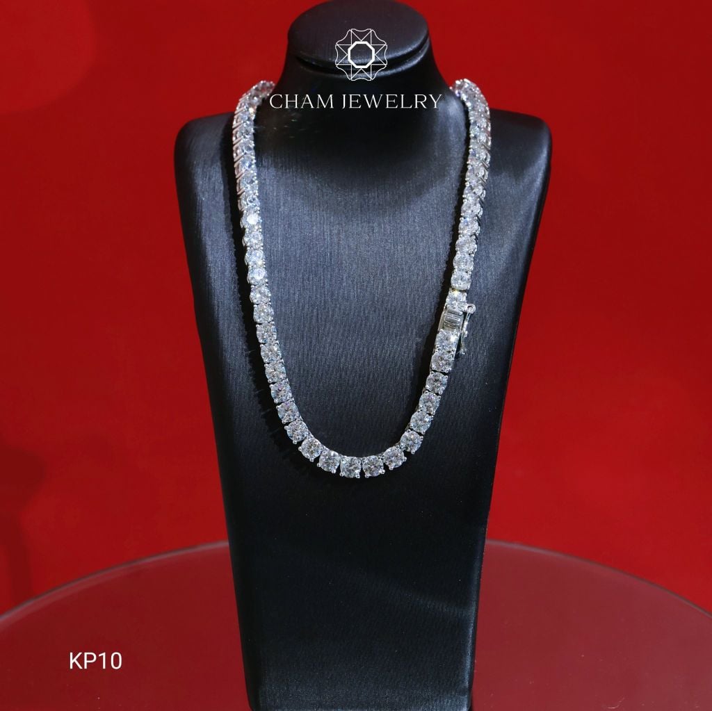 Dây Chuyền KP10 CHAM JEWELRY, Dây Tennis 4.0ly (Barcode TDK01-TDK02).