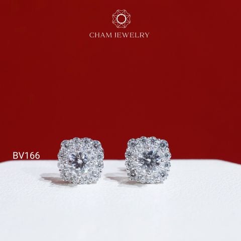 Hoa Tai CHAM JEWELRY BV166, Chủ 4.0mm (Barcode TBV442)