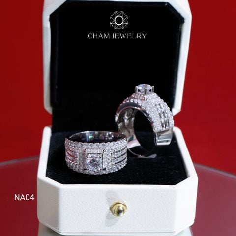 Nhẫn Nam NA04 CHAM JEWELRY, Chủ 6.0mm (Barcode TNNA426).