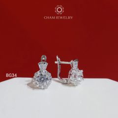 Hoa Tai CHAM JEWELRY BG34, Chủ 5.5mm (Barcode TBG1017)