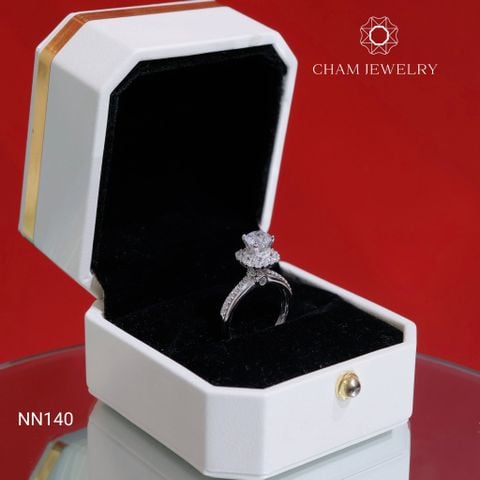 Nhẫn NN140 CHAM JEWELRY, Chủ 6.0mm (Barcode TNN1679).