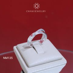 Nhẫn NM135 CHAM JEWELRY, Nhẫn Cartier Kết Xoắn (Barcode CNN150).