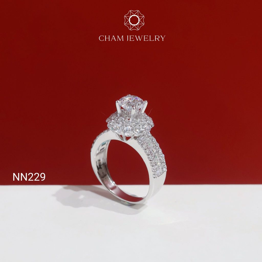Nhẫn NN229 CHAM JEWELRY, Chủ 6.0mm( Barcode TNN1899).