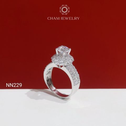 Nhẫn NN229 CHAM JEWELRY, Chủ 6.0mm( Barcode TNN1899).