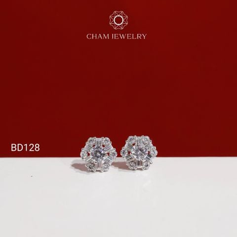 Hoa Tai BD128 CHAM JEWELRY , Chủ 4.0mm (TBD1905).