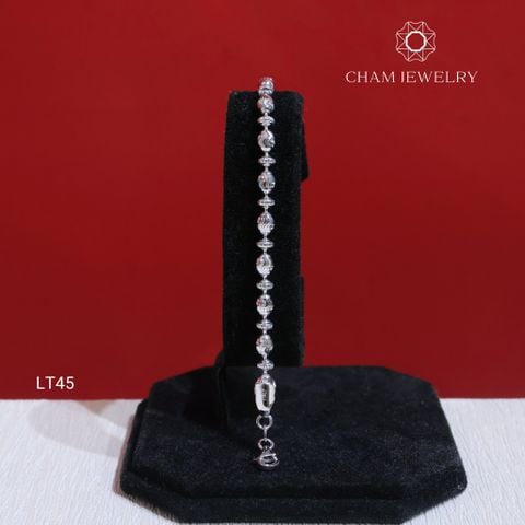 Lắc Tay LT45 CHAM JEWELRY, Lắc Tay Bi 4.0mm (Barcode CLACY135).