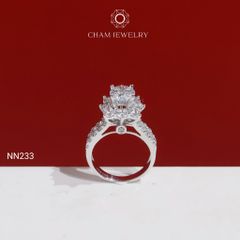 Nhẫn NN233 CHAM JEWELRY, Chủ 6.0mm ( Barcode TNN1803).