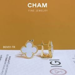 Hoa Tai BGV01 Vàng 10k Kim Cương Lab Grown Diamond