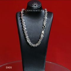 Dây Chuyền CHAM JEWERY DX05, Dây Xoắn Mắt Mèo, Bản 6.0mm (Barcode TDBC800).
