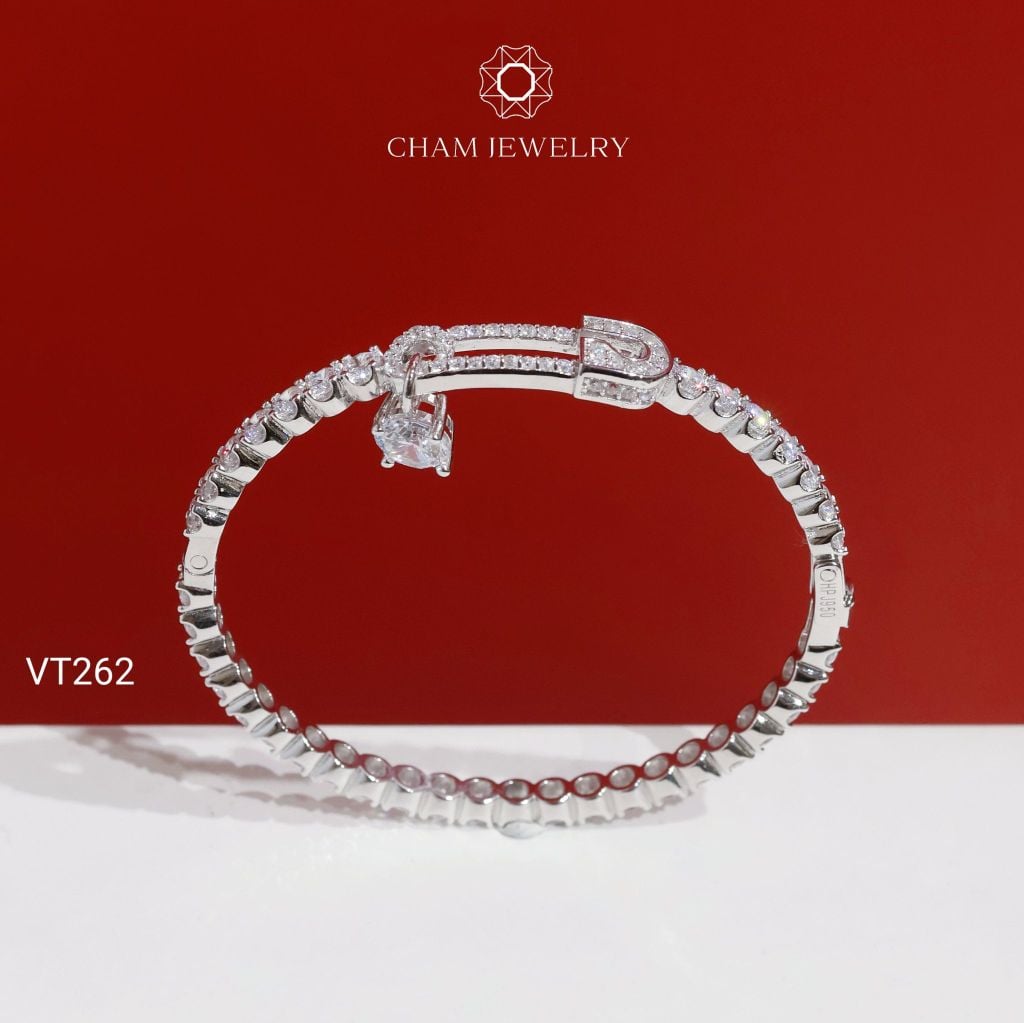 Vòng Tay CHAM JEWELRY VT262, Vòng Kiểu Đá 3.5mm (Barcode PVH370)