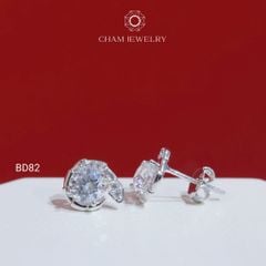 Hoa Tai BD82 CHAM JEWELRY , Hoa Tai Kiểu Rắn Chủ 5.5mm ( Barcode TBD1475).