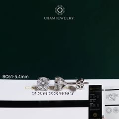 Hoa Tai CHAM JEWELRY BC61, Hoa Tai Full Moissanite C&C (Barcode OHB03-C-OCB61)