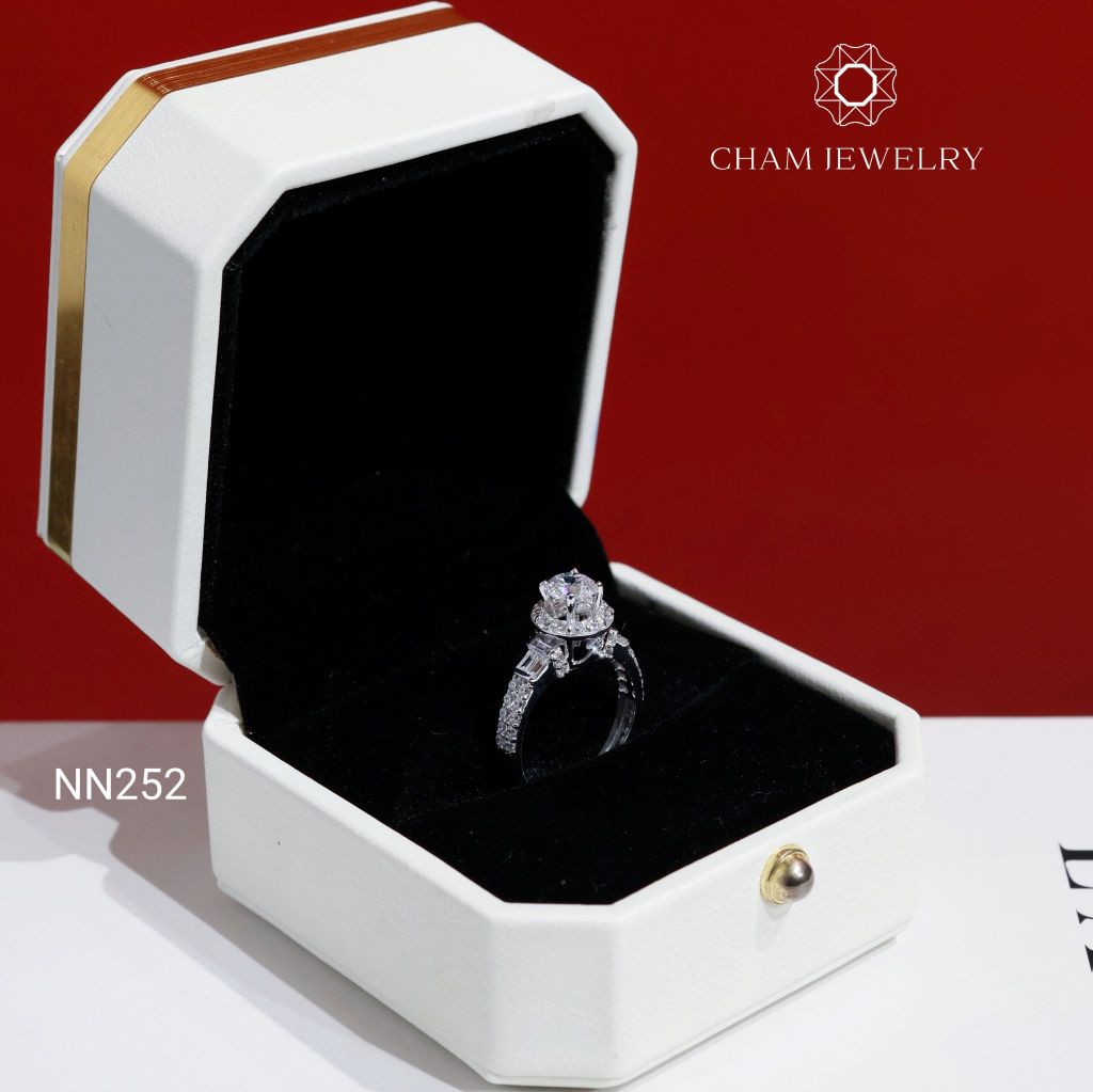 Nhẫn NN252 CHAM JEWELRY, Chủ 5.5mm( Barcode TNN1895).