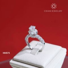 Nhẫn NN573 CHAM JEWELRY, Viên Chủ 5.5mm (Barcode TNN1552)