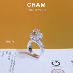 Nhẫn Nữ NNV75 Vàng 10k Chủ 5.4 Kim Cương Lab Grown Diamond