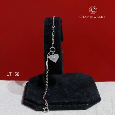 Lắc Tay LT158 CHAM JEWELRY, Trái Tim (Barcode CHTQL88).