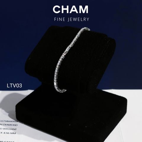 Lắc Tay LTV03 Vàng 10k Kim cương Lab-grown (Barcode LT26)