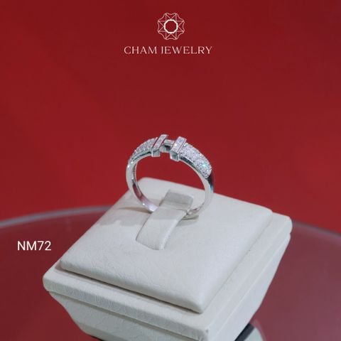 Nhẫn NM72 CHAM JEWELRY , Chữ H (Barcode TNCC10).