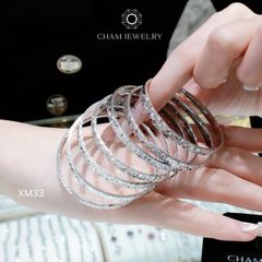 Vòng Tay XM33 CHAM JEWELRY, Bản 4.0mm (Barcode TXC141).