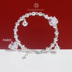 Vòng Tay Bé PAB03 CHAM JEWELRY, Vòng Bé Hello Kitty (Barcode TVEC27)