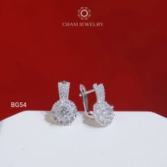 Hoa Tai BG54 CHAM JEWELRY, Chủ 4.0mm (Barcode TBG1099).