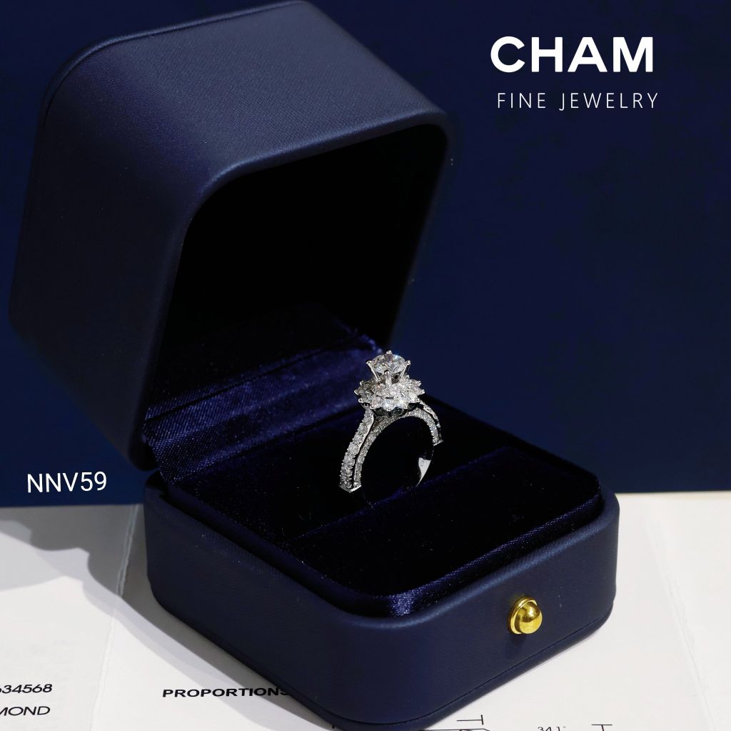 Nhẫn Nữ NNV59 Vàng 10k Chủ 5.4 Kim Cương Lab Grown Diamond
