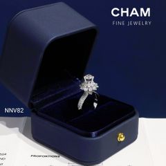 Nhẫn Nữ NNV82 Vàng 10k Chủ 5.4mm Kim Cương Lab Grown Diamond (Barcode DNU17)